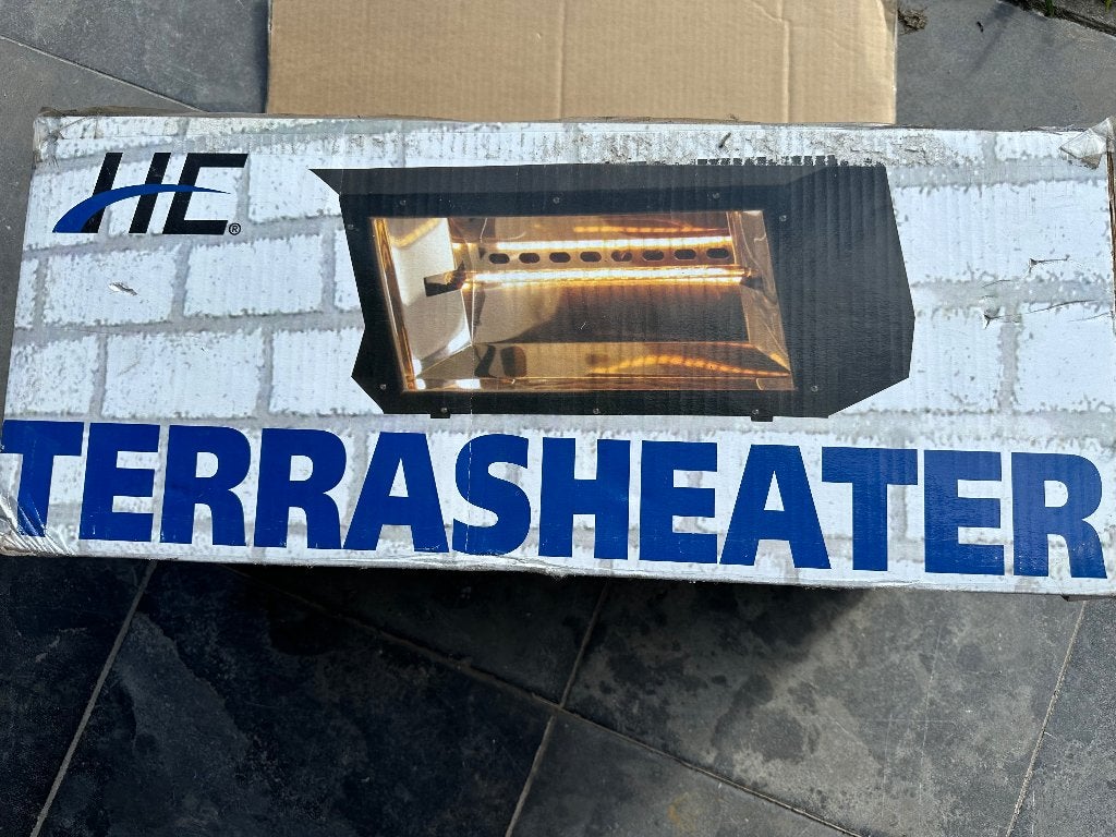 Terras verwarmer electrisch, Tuin en Terras, Draaibaar, Zo goed als nieuw, Wand, Ophalen