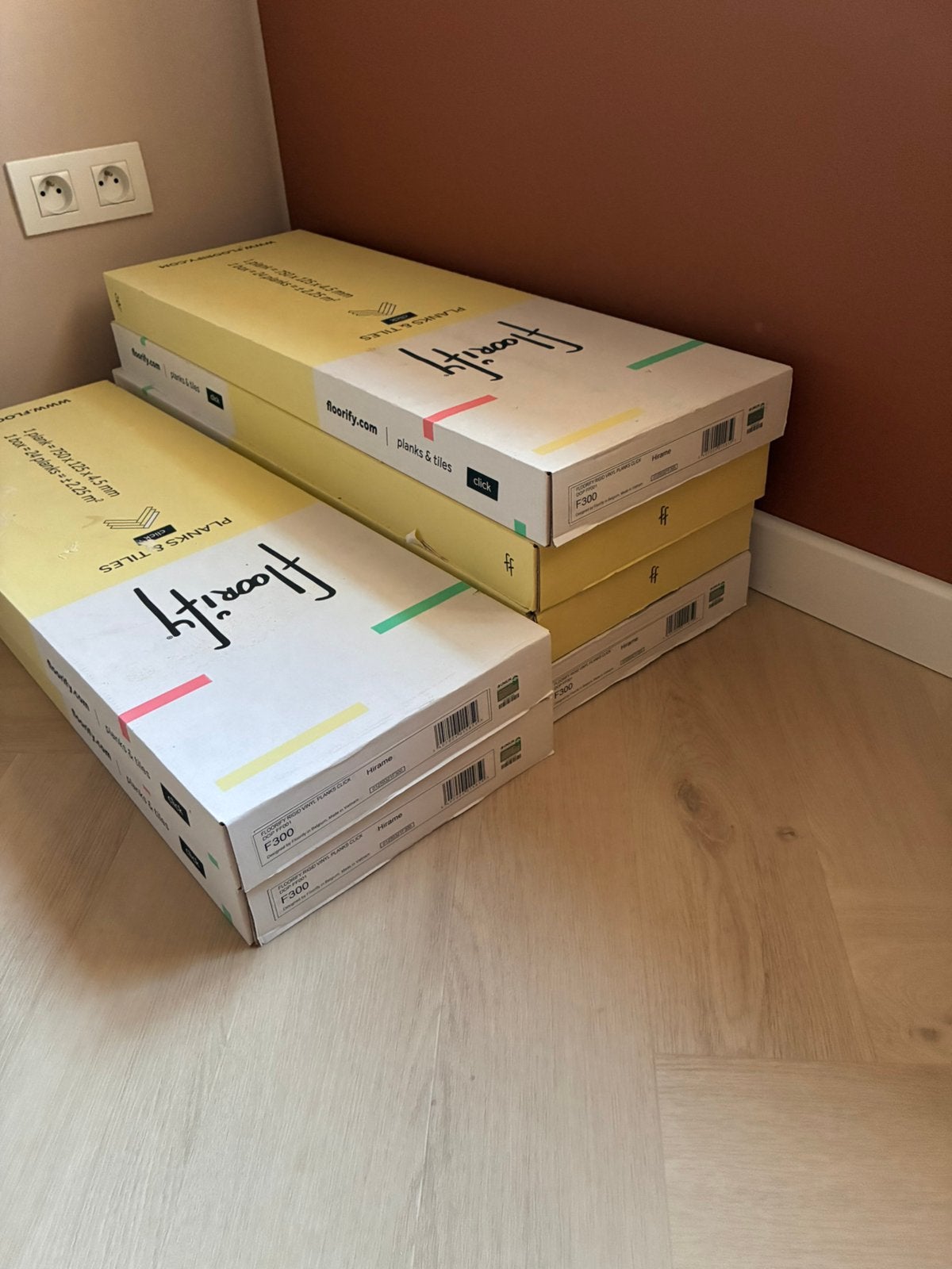 Vinylparket floorify visgraat F300 Hirame, Parquet, Synthétique, Enlèvement, 10 à 30 cm