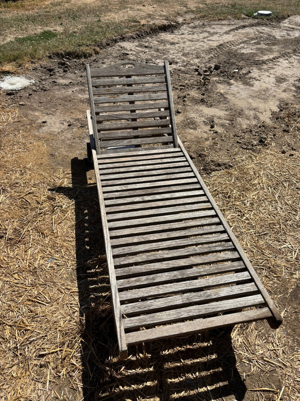 3 teak ligbedden deck chairs, Tuin en Terras, Ophalen, Zo goed als nieuw