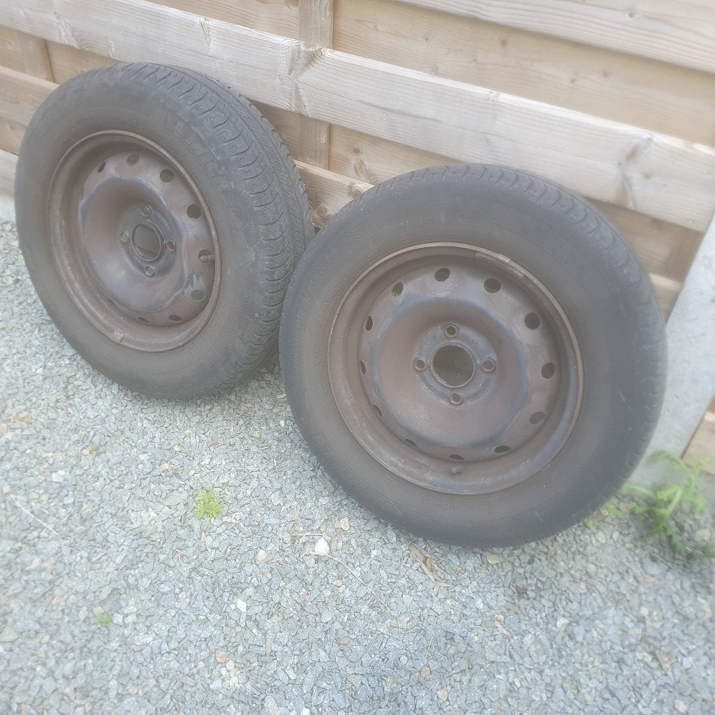 2 Banden op velg voor Partner / Berlingo, Auto-onderdelen, Banden en Velgen, Ophalen, 14 inch, Gebruikt, 175 mm