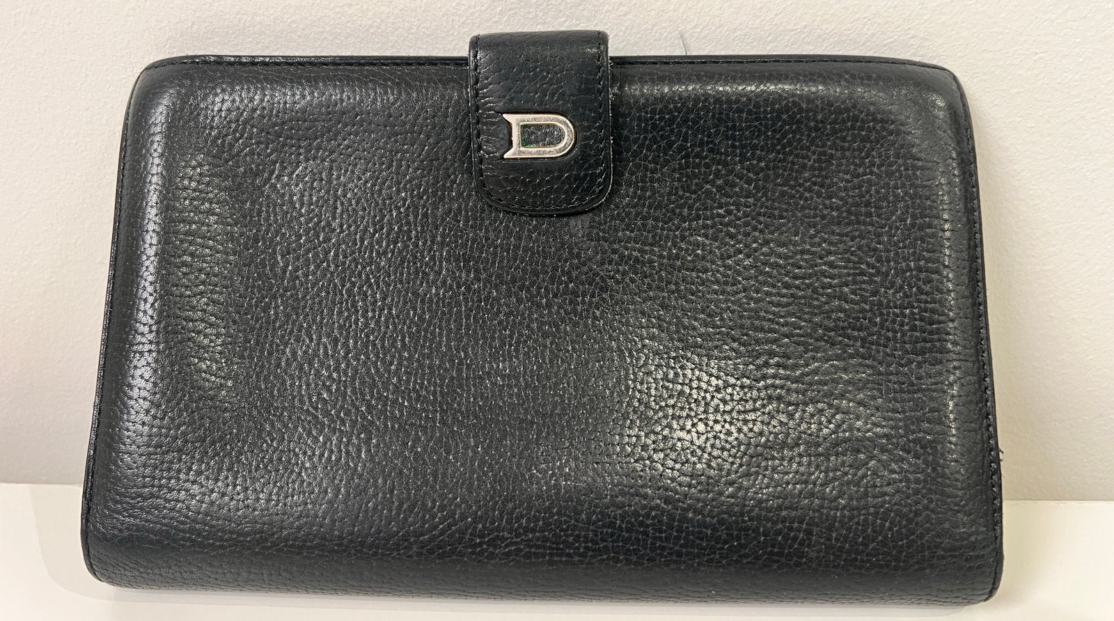 DELVAUX PORTEFEUILLE MODEL LONG EN CUIR GRAINE NOIR - TB, Enlèvement ou Envoi, Comme neuf, Noir, Cuir