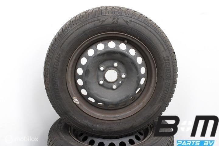 WINTER! 15 inch stalen velgen VW Golf - Sportsvan! KBA, Auto-onderdelen, Gebruikt, 15 inch, Banden en Velgen, Winterbanden