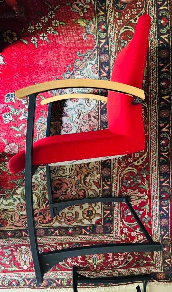 Negen (9) vintage Kinnarps stoelen in heel mooie staat, Huis en Inrichting, Ophalen, Vintage, retro, Gebruikt, Stof