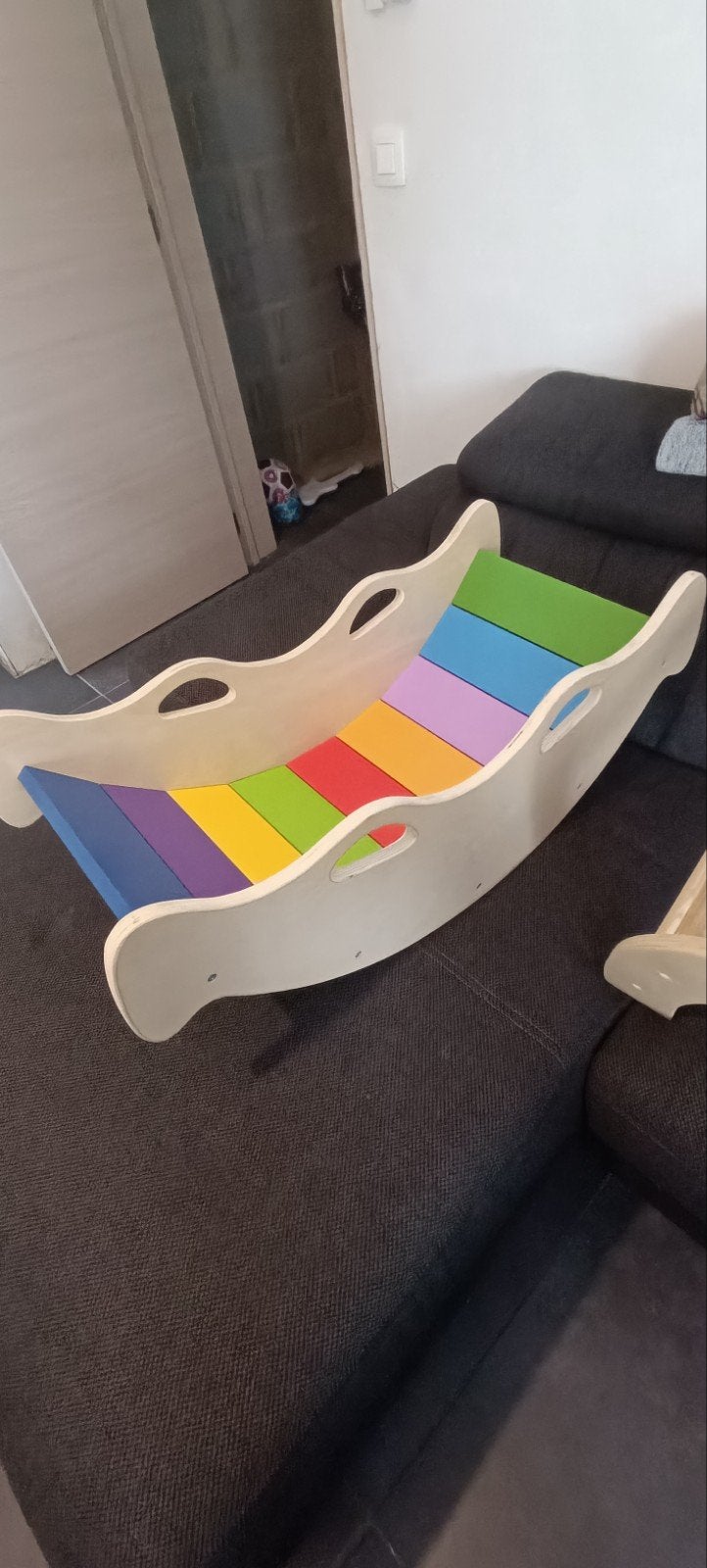 bascule en bois enfants, Enfants & Bébés, Jouets | Jouets en bois, Enlèvement, Comme neuf, Autres types