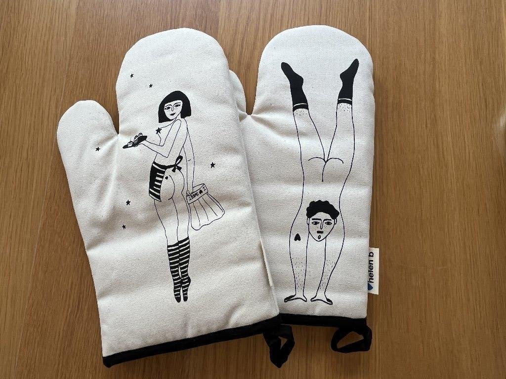 ovenwanten Helen B., Huis en Inrichting, Keuken | Textiel, Ophalen of Verzenden, Nieuw, Wit, Overige typen