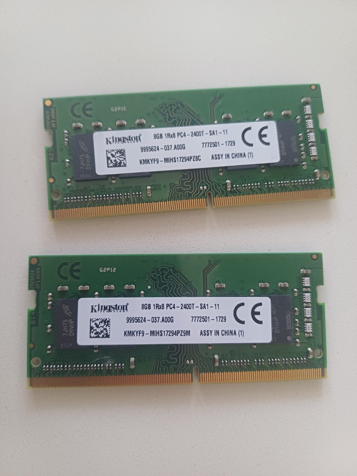 8gb 1rx8 pc4 2400t sodimm ( 2 stuks beschikbaar), Computers en Software, RAM geheugen, Ophalen of Verzenden