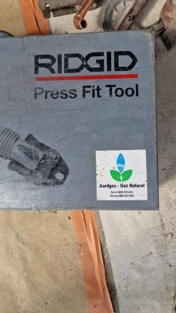 prestang Ridgid, Ophalen, Gebruikt, Inox