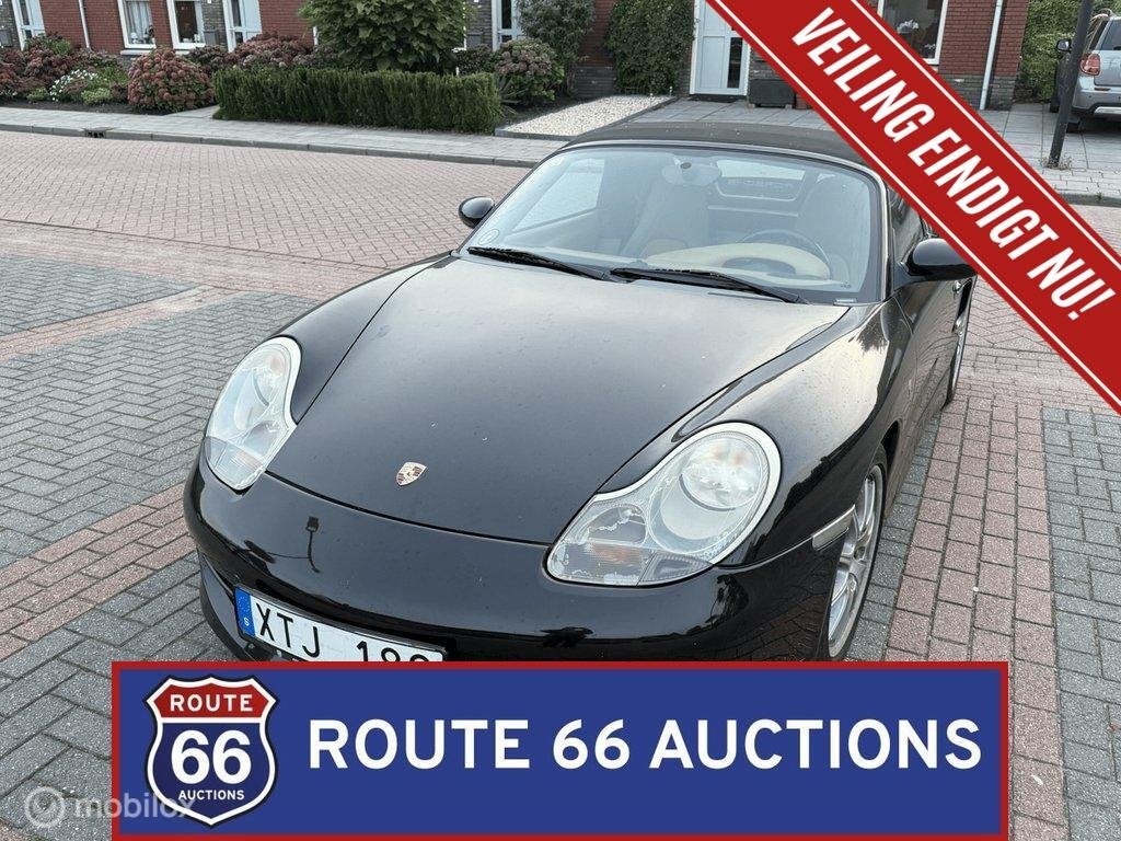 Porsche Boxster | 2002 | Route 66 Auctions, Auto's, Gebruikt, Zwart, Bedrijf, Handgeschakeld