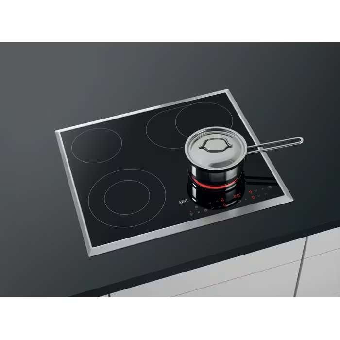 Nieuwe keramische kookplaat, 60 cm, AEG 3000 Radiant Hob, Ophalen, Keramisch, Nieuw, 4 kookzones