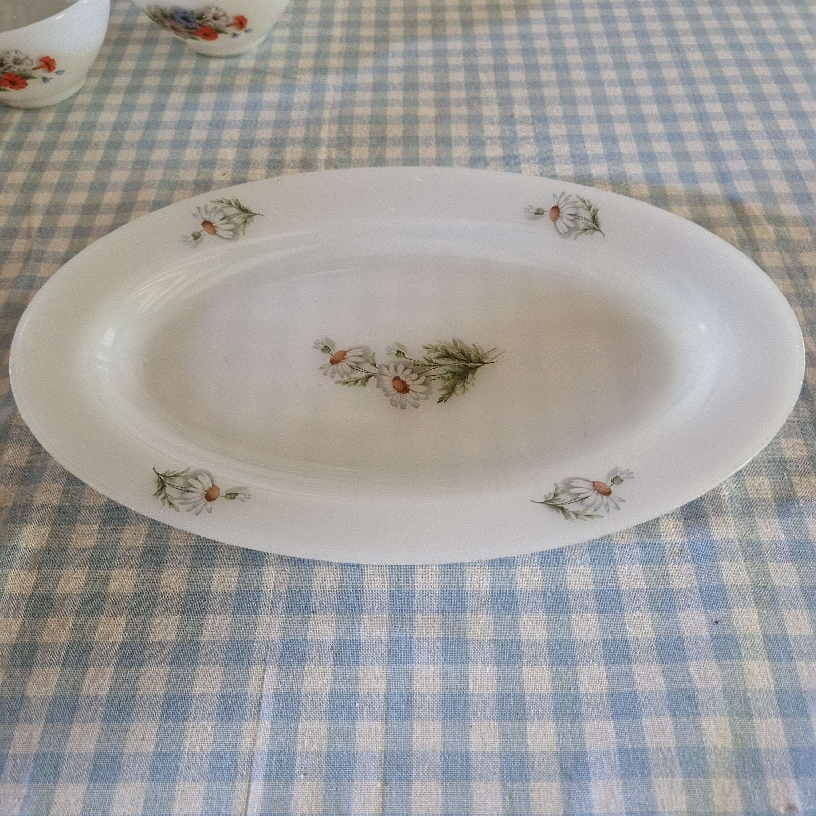 plat ovale Arcopal Marguerite, Enlèvement ou Envoi