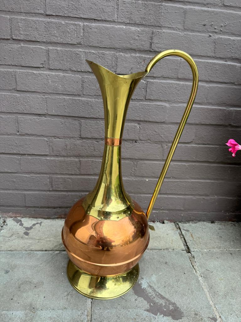 Vintage messing & koperen sierkan landelijke stijl, Antiek en Kunst, Ophalen