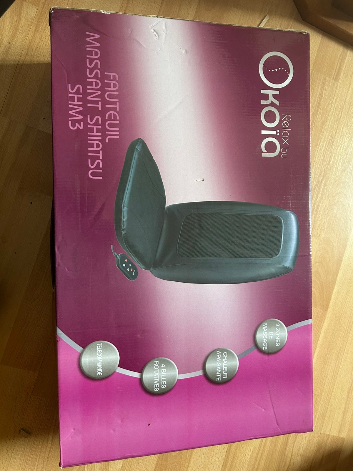 Fauteuil de massage Okoia, Sports & Fitness, Produits de massage, Enlèvement ou Envoi, Comme neuf, Chaise de massage ou Coussin