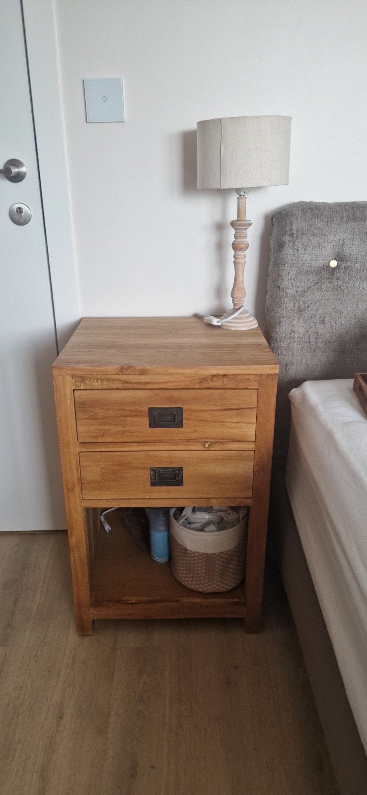table de chevet en teck, Ophalen
