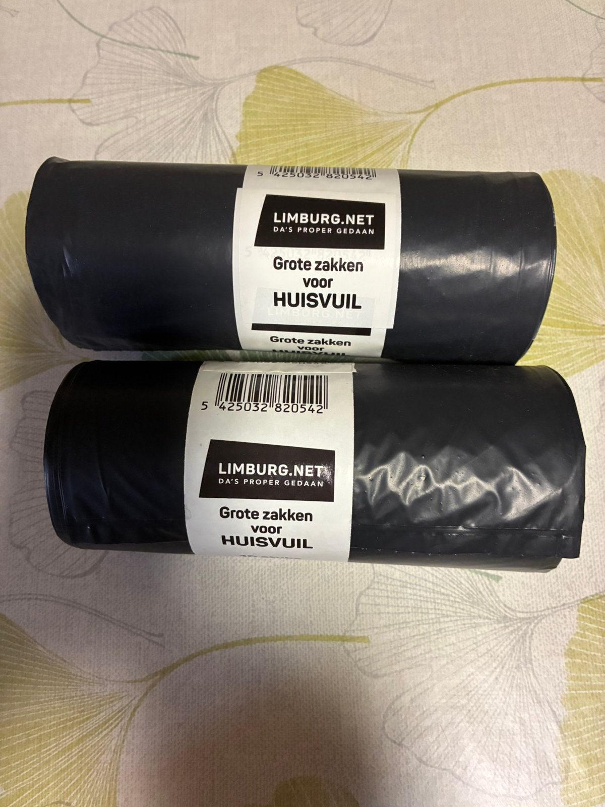 Vuilzakken voor huisvuil, Ophalen, Nieuw