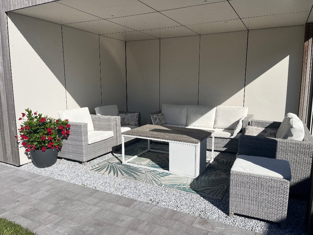 Loungeset tuin, Tuin en Terras, Ophalen, Gebruikt, Loungeset, Wicker