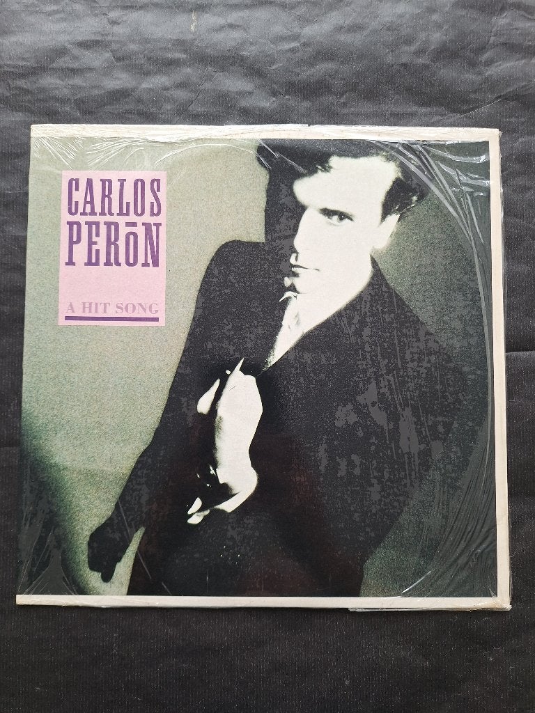CARLOS PERON " A Hit Song" maxi LP singel (1989) Topstaat!, LP, Ophalen of Verzenden, Zo goed als nieuw, Alternative Rock