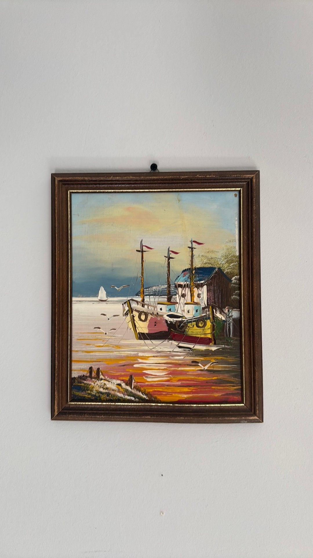 Huile sur toile - peinture - 25x 20 cm, Enlèvement ou Envoi, Toile
