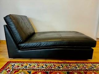 Chaise longue en cuir, Maison & Meubles, Enlèvement