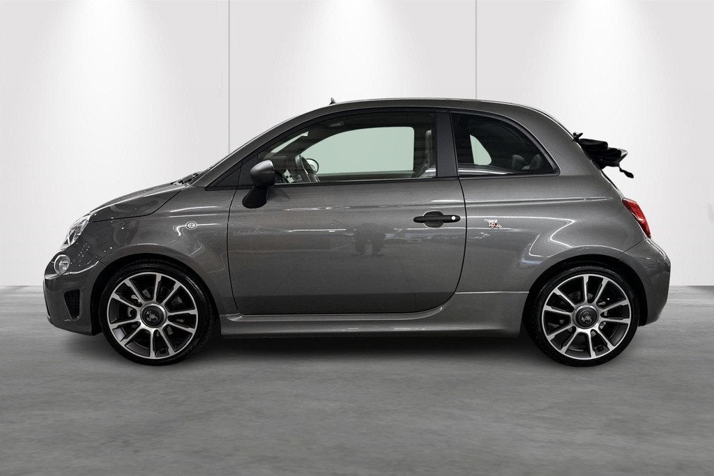 Abarth 500C 1.4 T-Jet 595 Turismo - CABRIO + SENSOREN + GPS, Auto's, Abarth, Voorwielaandrijving, 4 zetels, Stof, Gebruikt