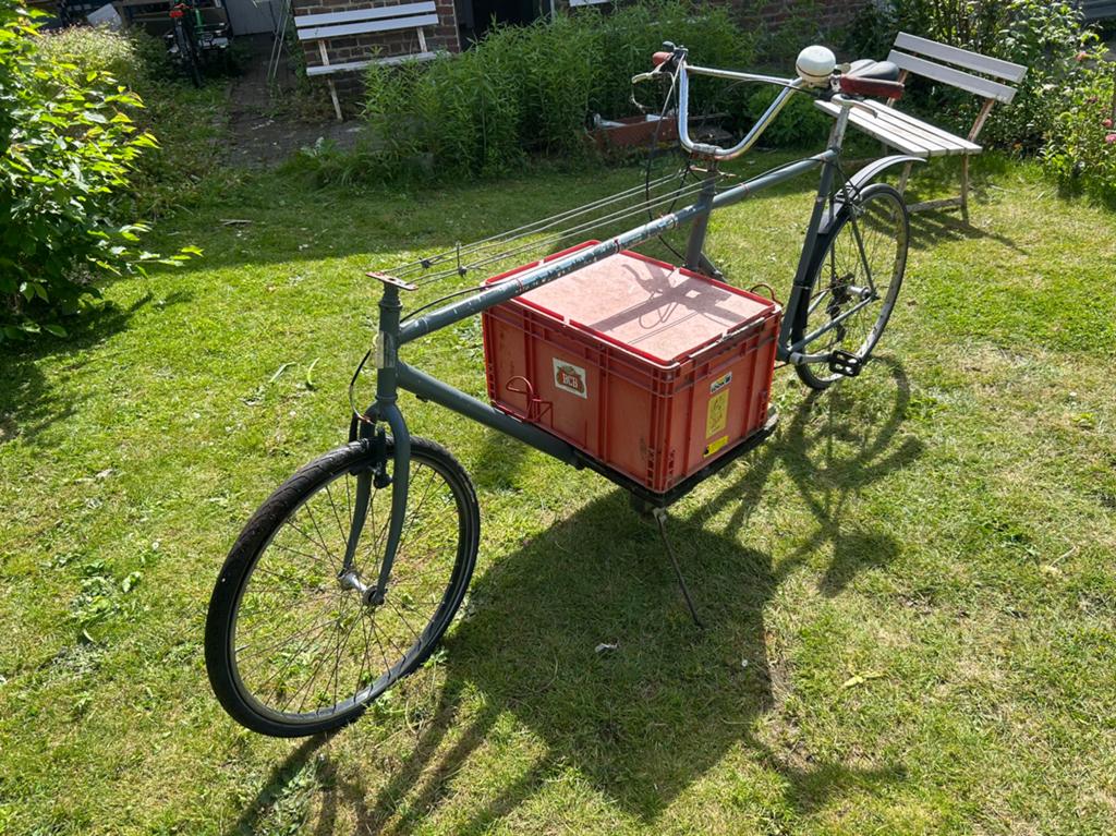 Bakfiets, Gebruikt, Goederen, Velgrem, Ophalen
