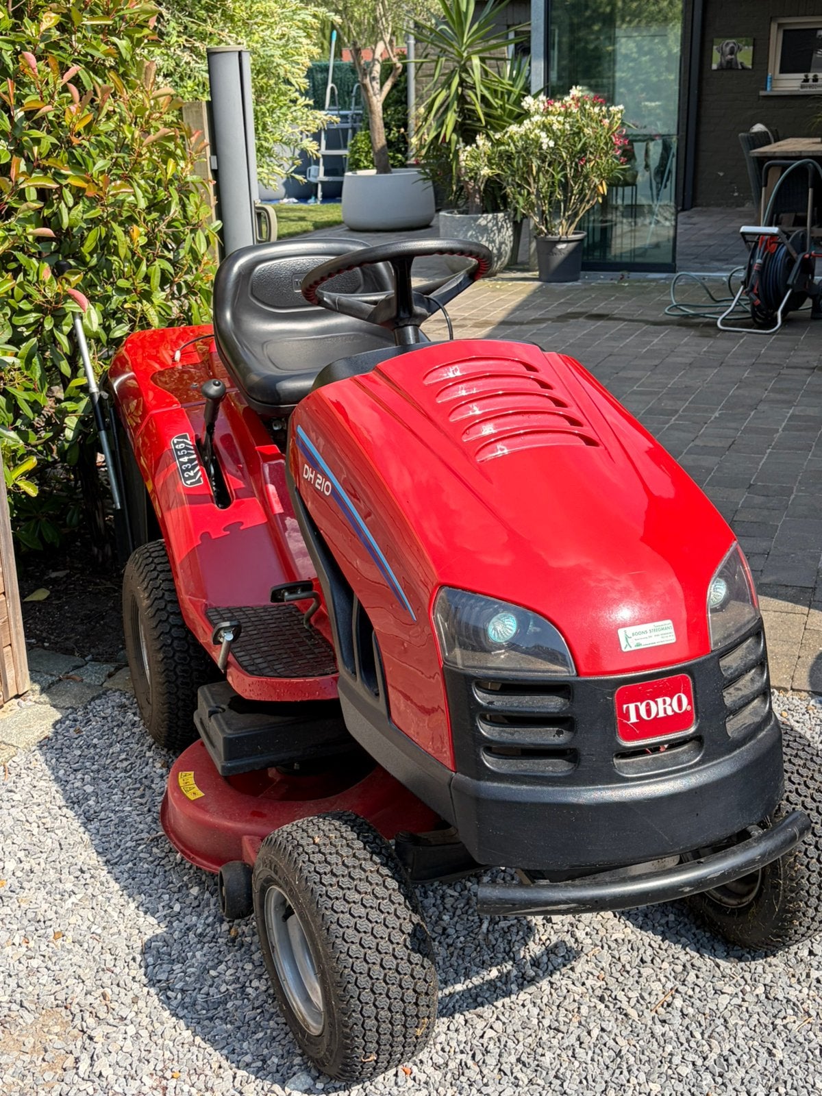 Zitmaaier toro dh 210 maaibreedte 102 cm, Enlèvement, Comme neuf, Fonction de mulching, 90 à 120 cm