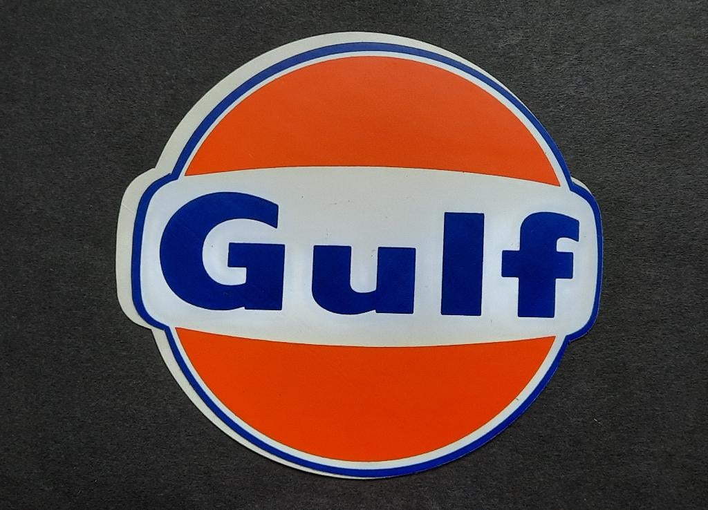 Sticker Gulf, Verzamelen, Verzenden, Zo goed als nieuw