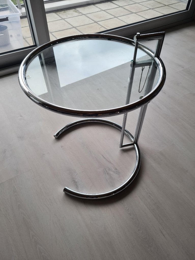 ClassiCon Eileen Gray E1027 bijzettafel origineel vintage, Ophalen, Minder dan 55 cm, Modern modernistisch de stijl corbusier
