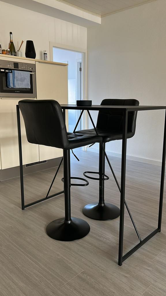 Table de bar + chaises, Enlèvement, Comme neuf