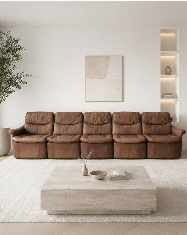 Grote vintage elementenbank zithoek jaren '60 design retro, Verzenden