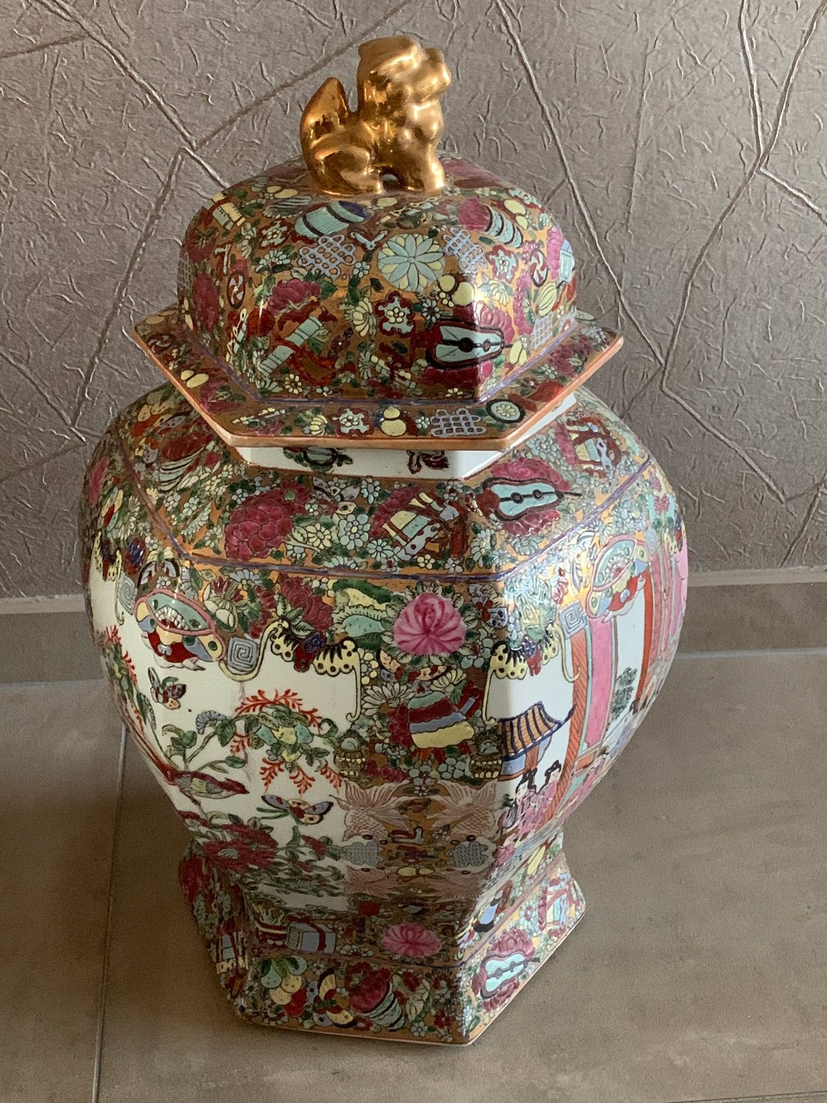 Te koop chinese vaas met deksel, Antiek en Kunst, Ophalen