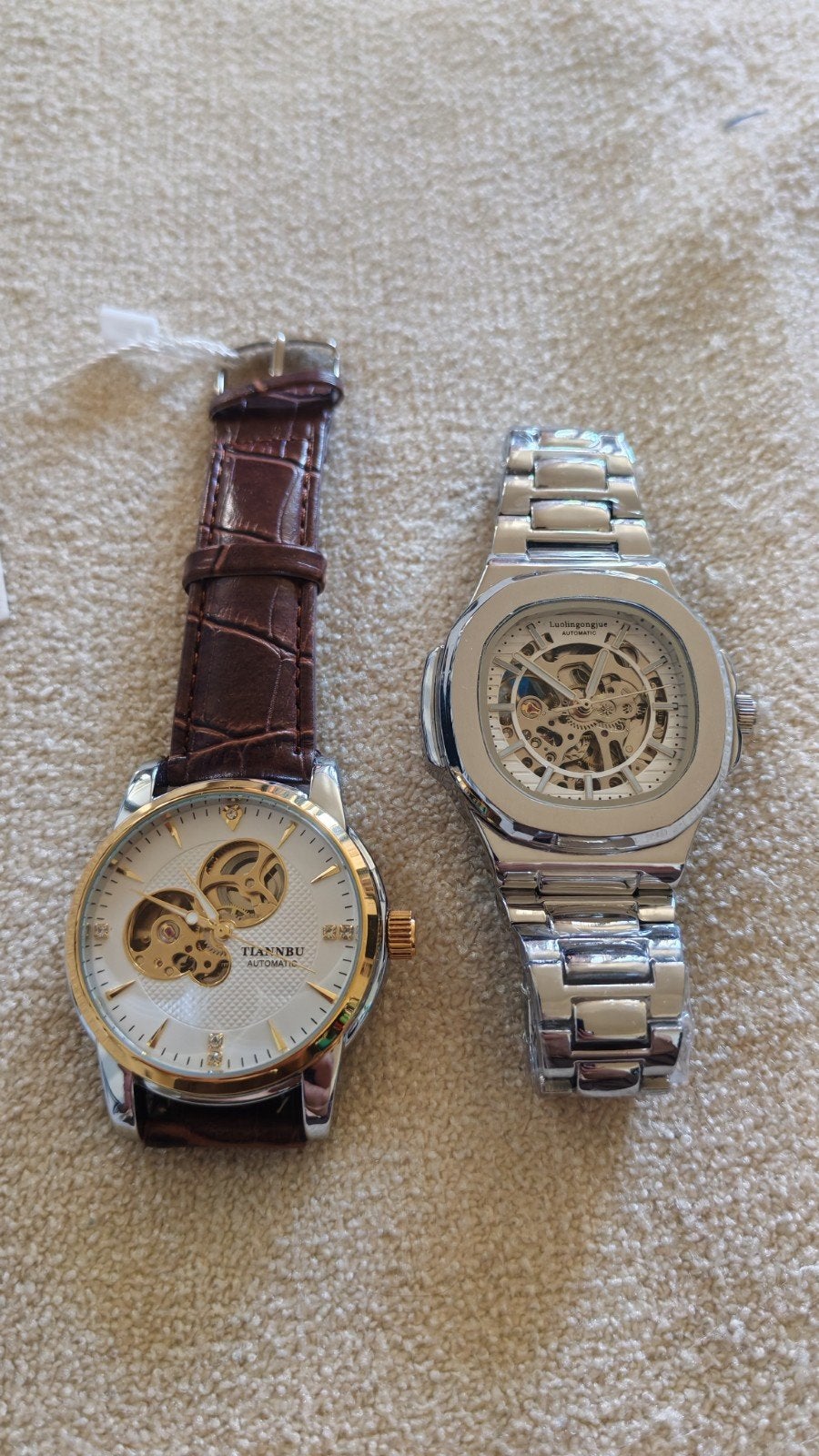 lot de 2 montres automatiques homme, Envoi