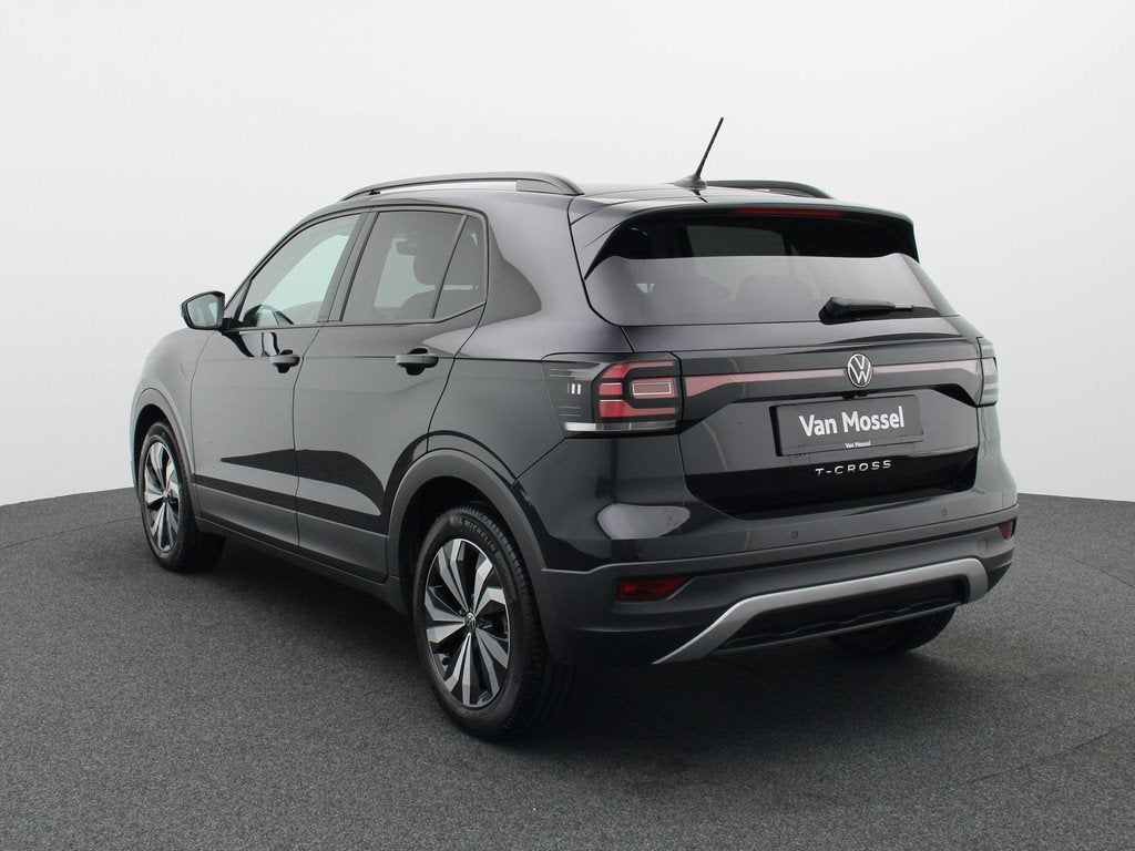 Volkswagen T-Cross 1.0 TSI 81kW DSG Life + CAMERA + SENSOREN, Euro 6, Entreprise, Noir, 5 portes