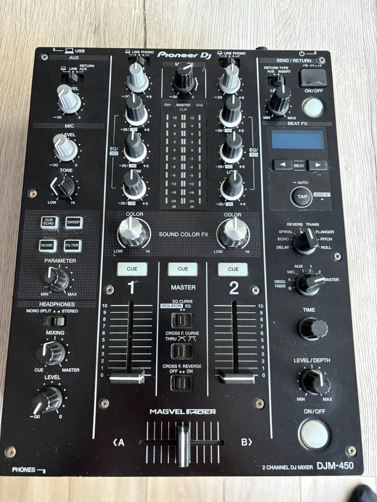 Pioneer djm 450, Muziek en Instrumenten, Ophalen, Zo goed als nieuw, Minder dan 5 kanalen, Microfooningang