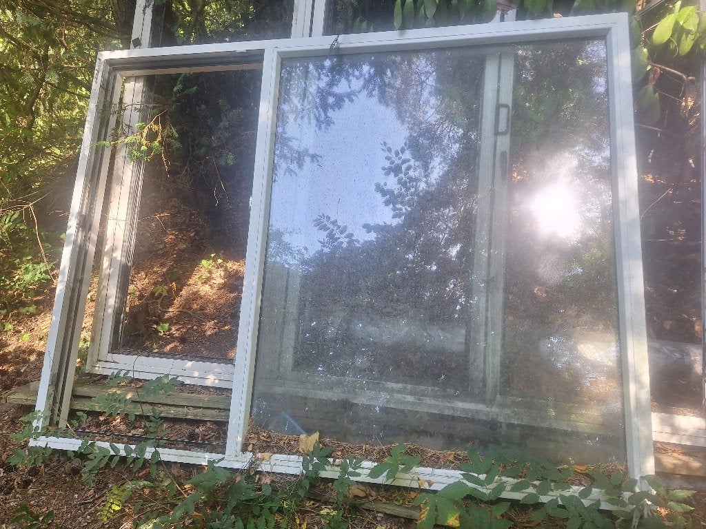 Kozijn Hr +++ met glas  vast en draai kip, Doe-het-zelf en Bouw, Raamkozijnen en Schuifdeuren, Ophalen, Gebruikt, Inclusief glas