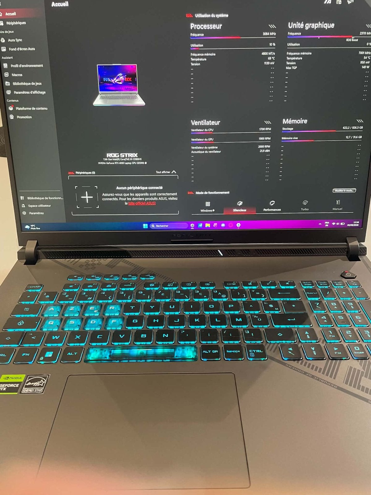 Asus ROG STRIX G814J, 32 GB, 17 pouces ou plus, Comme neuf, Enlèvement