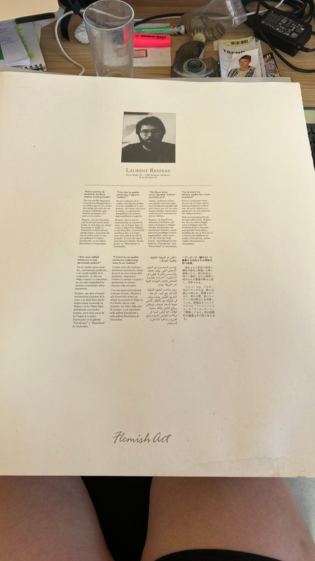 Lithography Laurent Reypens, Antiek en Kunst, Ophalen, Lithografie