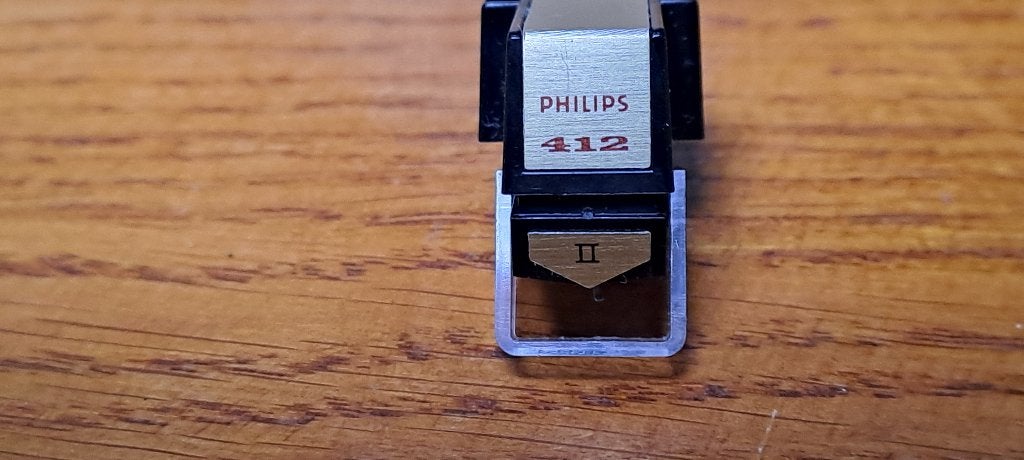 Philips GP412 Gold platenspeler-element met shibata naald, TV, Hi-fi & Vidéo, Tourne-disques, Enlèvement ou Envoi, Comme neuf