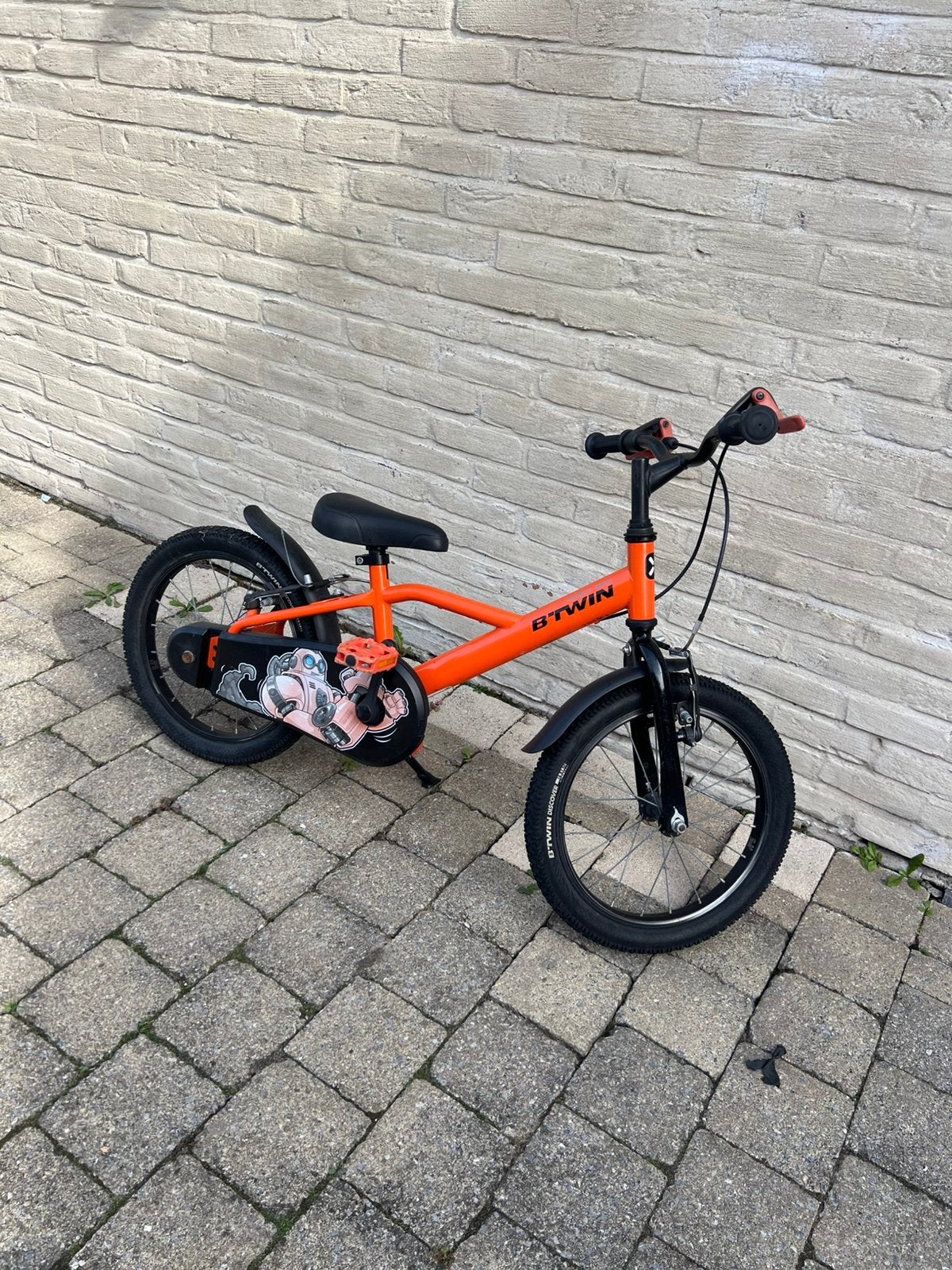 B twin kinderfiets 16inch, Ophalen, Gebruikt