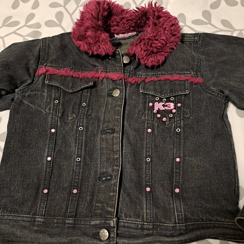 zwart jeansvestje van K 3, maat 140 ( terug naar school ), Kinderen en Baby's, Kinderkleding | Maat 140, Meisje, Ophalen of Verzenden
