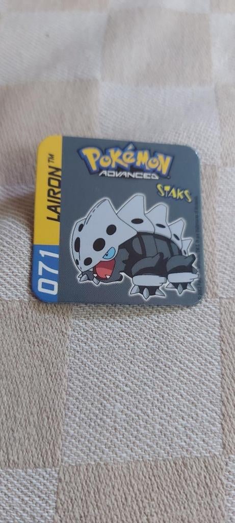 jouet magnétique Pokemon Panini Staks Lairon de 2003, Enlèvement ou Envoi, Neuf