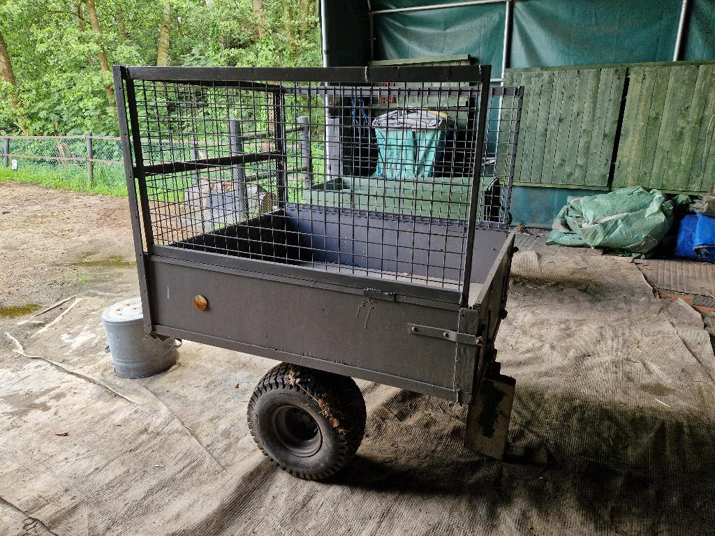 Aanhangwagen voor minitractor of zitmaaier of quad, Enlèvement, Utilisé