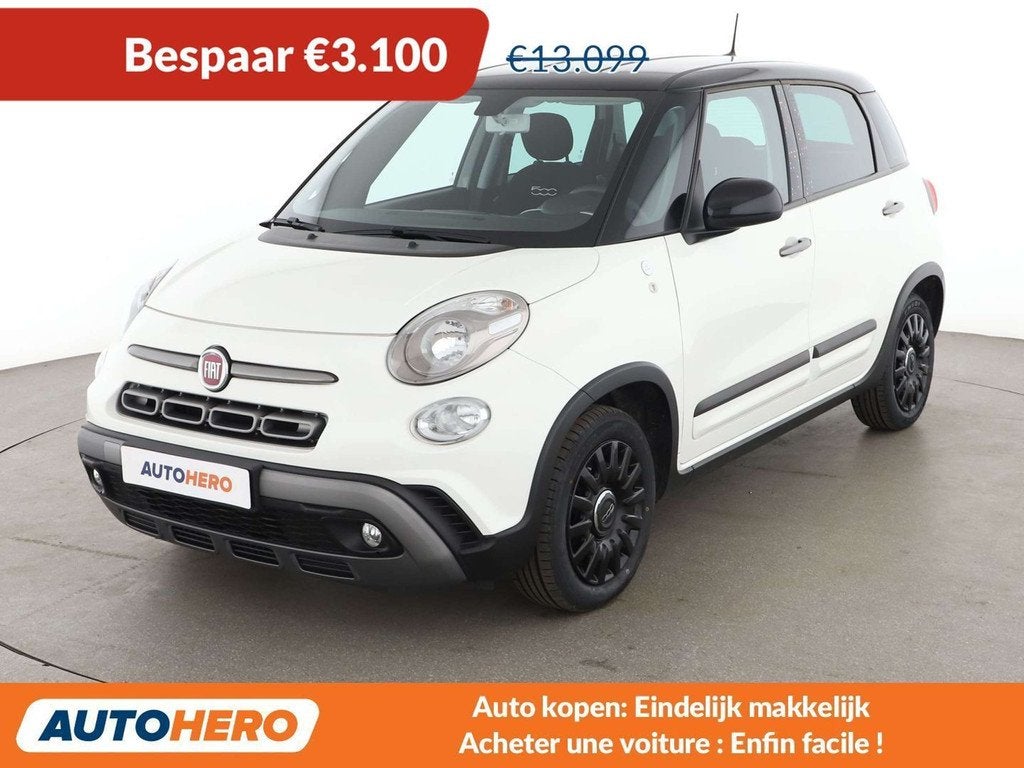 Fiat 500L 1.3 M-Jet Google (bj 2021), Auto's, Fiat, Stof, Gebruikt, 95 pk, Wit