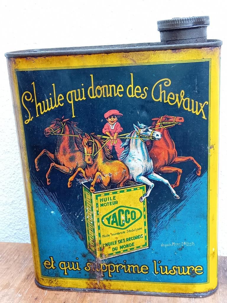 Bidon d'huile YACCO très rare, Collections, Enlèvement ou Envoi