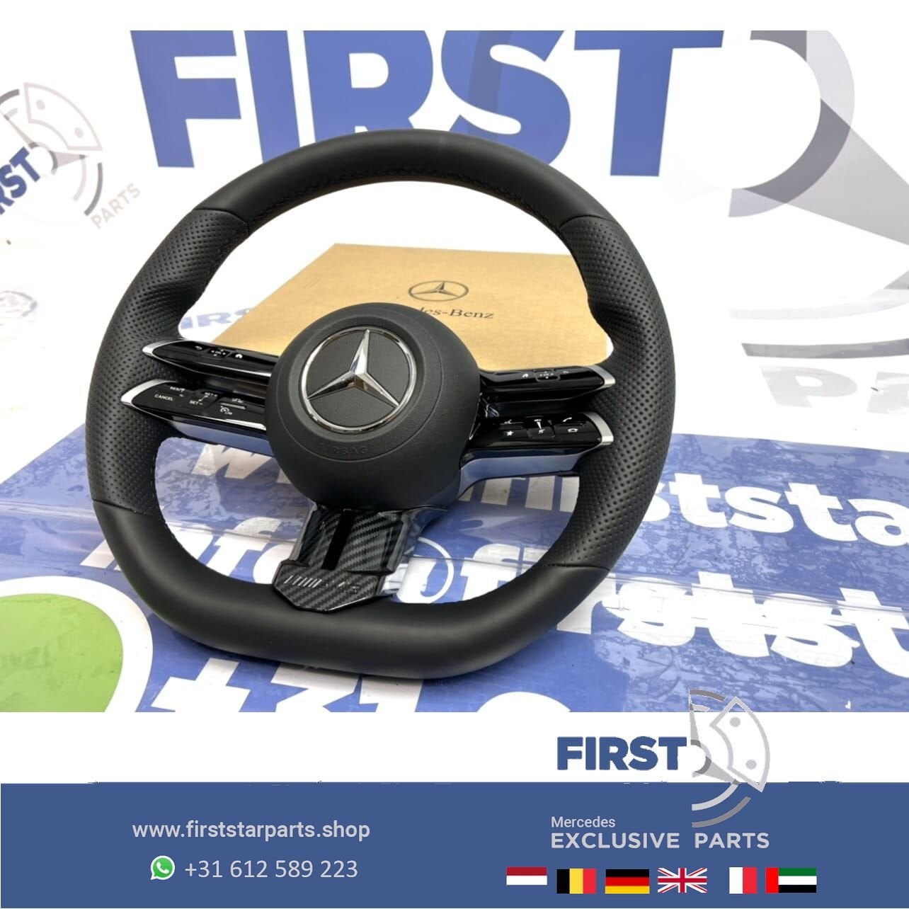 W213 C238 FACELIFT 2022 AMG leder Stuur Mercedes E Klasse 20, Utilisé, -, -, Enlèvement ou Envoi