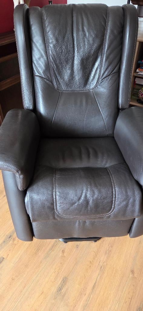 Elektrische relax * leder * koopje, Huis en Inrichting, Zetels | Zetels, Ophalen, Gebruikt, Eenpersoons, Elektrische relaxzetel * leder