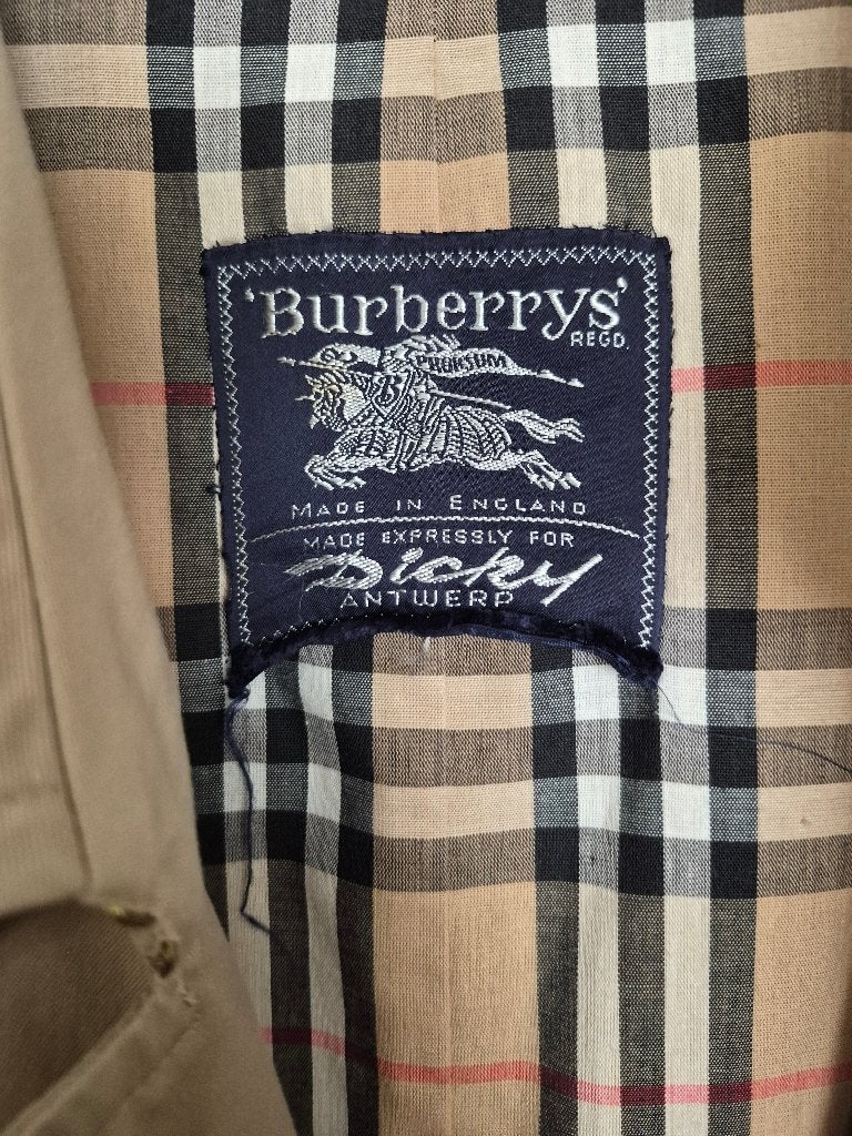 vintage Burberry trenchcoat, Beige, Maat 46/48 (XL) of groter, Ophalen of Verzenden, Zo goed als nieuw