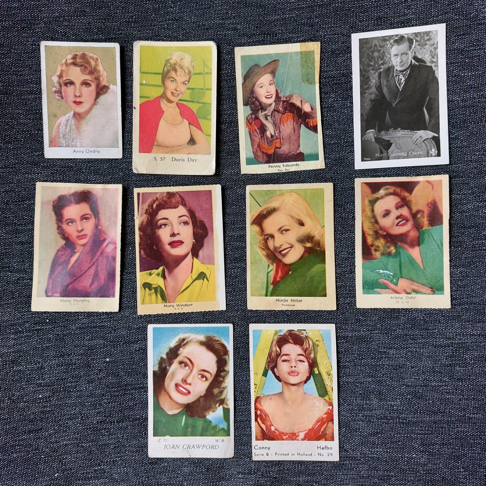 Lot oude prentjes filmsterren, Verzamelen, Foto's en Prenten, Ophalen of Verzenden
