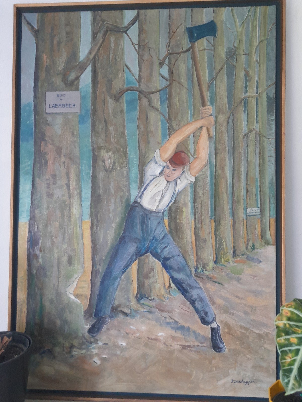 prachtig schilderij  g descepper, Ophalen of Verzenden