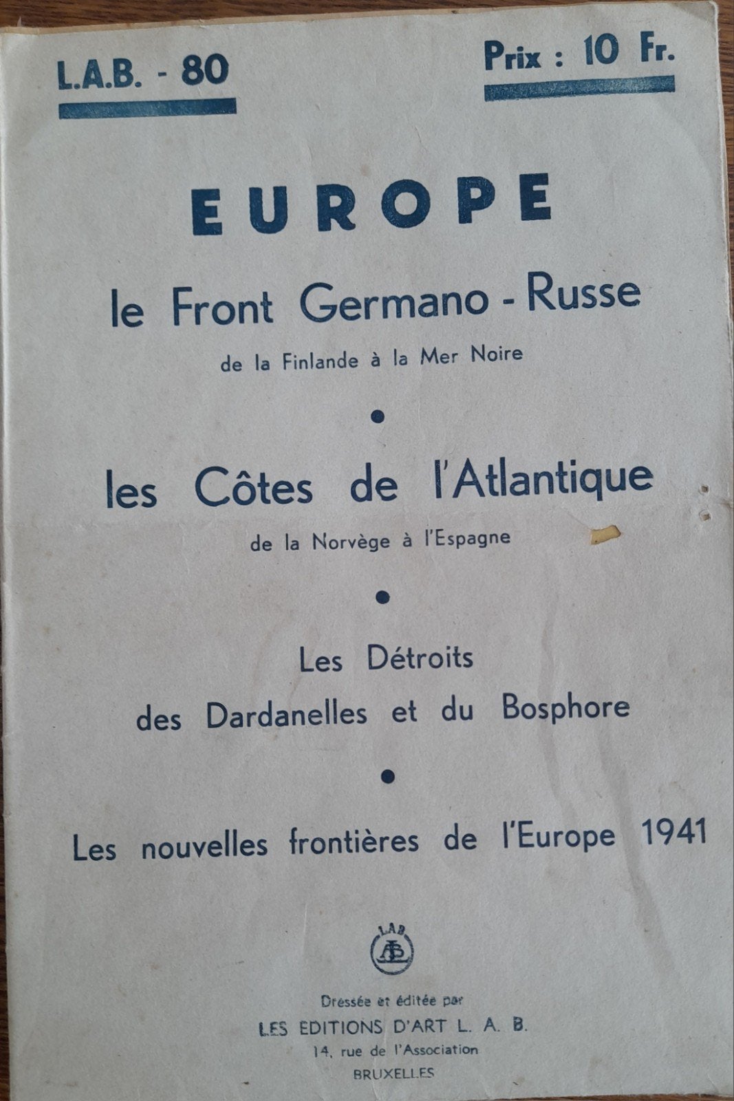 Brochure historique Lab 80, Enlèvement ou Envoi