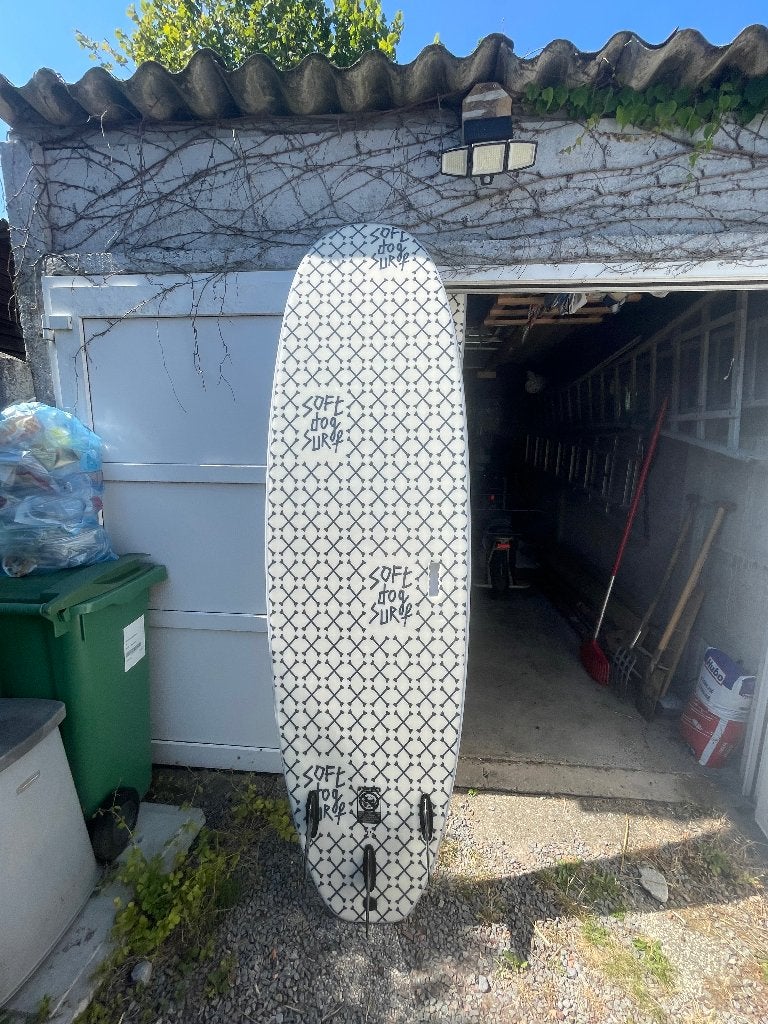 Surfboard Softdog 7’2”, Watersport en Boten, Ophalen, Nieuw, Funboard, Met koord